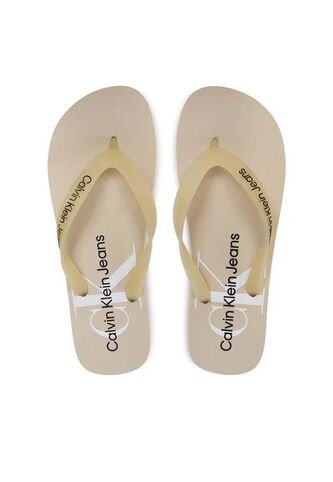 Sandalias Blanco De Playa Con Monologo Calvin Klein Calvin Klein