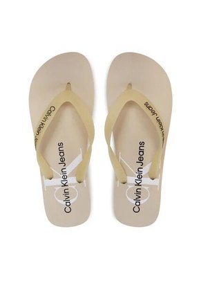 Sandalias Blanco De Playa Con Monologo Calvin Klein