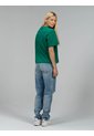 Camiseta Verde Boxy Con Estampado De Logo Calvin Klein de Calvin Klein