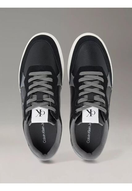 Tenis Negro De Cuero Calvin Klein