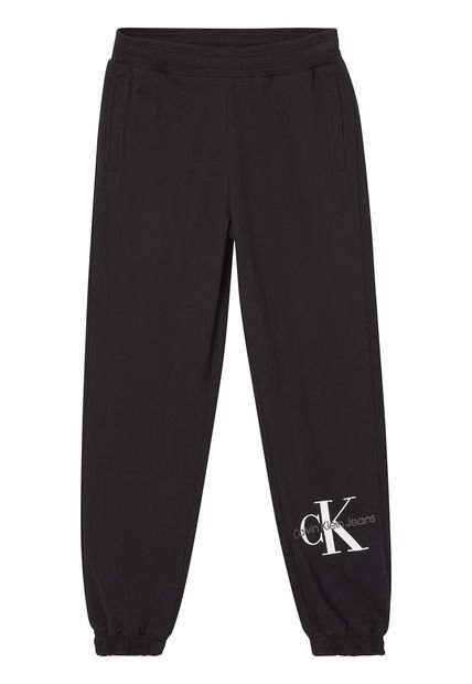 Jogger Con Logo Mujer Negro Mujer Negro Calvin Klein