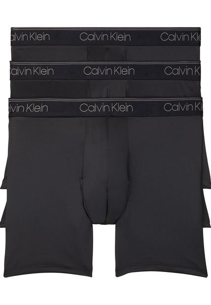 3 Pack De Boxer Negro En Microfibra Calvin Klein