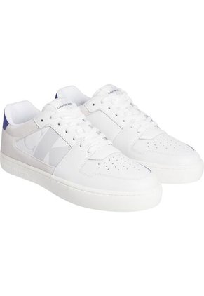 Tenis Blanco Clásicos Con Detalle De Gamuza Calvin Klein