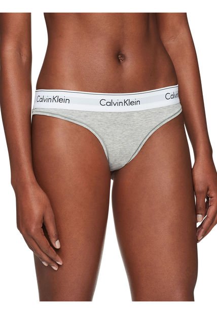 Pantie Cotton Gris Calvin Klein