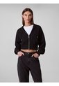 Buzo Negro Cropped De Punto Milano Calvin Klein de Calvin Klein