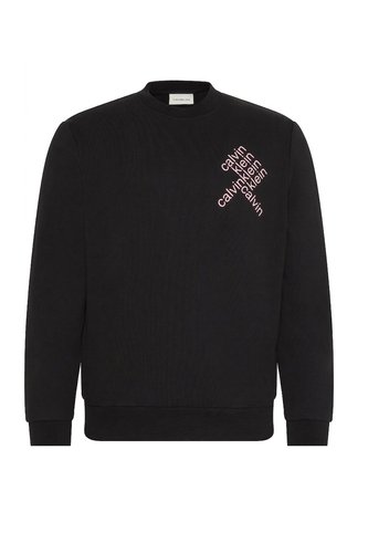 Buzo Negro Con Logo Gráfico Calvin Klein Calvin Klein