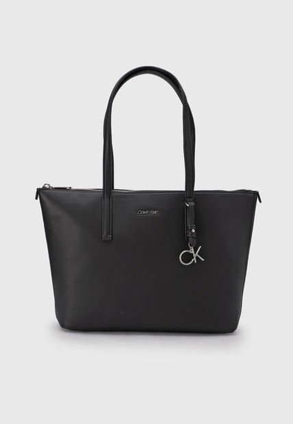 Bolso Negro-Plateado Calvin Klein