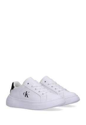 Tenis Blanco De Corte Bajo Con Cordones Calvin Klein