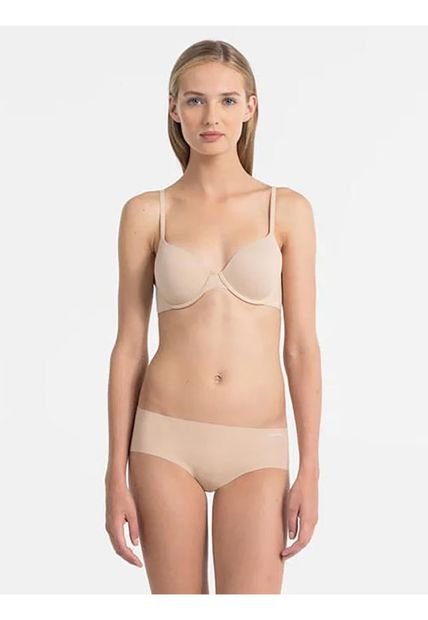 Pantie Beige Tipo Hipster En Microfibra Para Mujer Calvin Klein