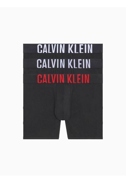 3 Pack De Boxer Negro En Algodón Tipo Brief Calvin Klein