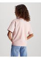 Camiseta Rosada Con Monograma Boxy Para Niña Calvin Klein de Calvin Klein