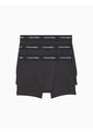 3 Pack De Boxer Brief Negro En Algodón Calvin Klein de Calvin Klein