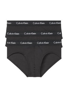 Pack De 3 Hip Brief Negros - Cotton Stretch Calvin Klein