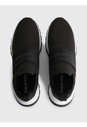 Tenis Slip On De Punto Reciclado Mujer Negro Calvin Klein