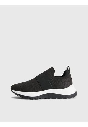 Tenis Slip On De Punto Reciclado Mujer Negro Calvin Klein