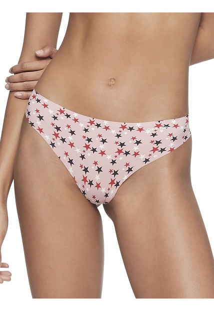 Pantie Tipo Tanga En Microfibra Estampado Para Mujer Calvin Klein