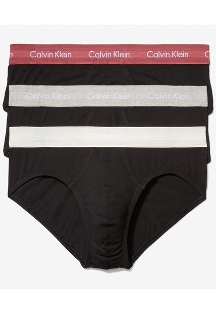 3 Pack De Calzoncillos Negros En Algodón Calvin Klein