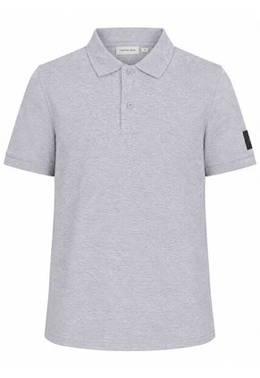 Polo Gris Con Insignia Calvin Klein