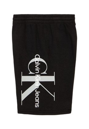 Pantaloneta Negra Con Monograma Para Niño Calvin Klein