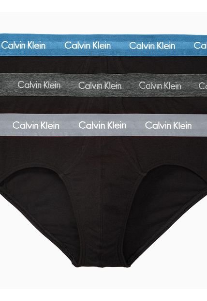 3 Pack De Calzoncillos Negros Cotton Stretch Calvin Klein