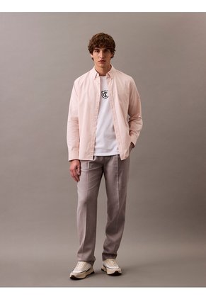 Camiseta Blanca Embroidered CK Shield Crewneck Calvin Klein