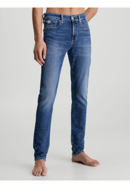 Jeans Skinny Fit Azul Oscuro Hombre Calvin Klein