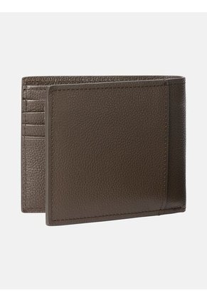 Billetera Chocolate De Cuero Con Compartimento Para Billetes Y Monedero Y RFID Calvin Klein