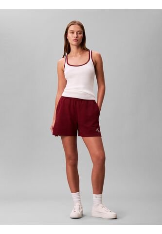 Pantalonetas Rojo De Felpa Francesa Con Logo Monograma Calvin Klein Calvin Klein