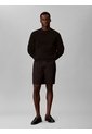 Pantaloneta Negra De Lino Con Cintura Elástica Calvin Klein de Calvin Klein