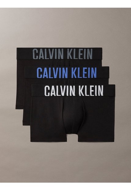 Pack Negro De 3 Boxers Ajustados - Intense Power Calvin Klein