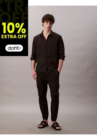 Pantalones Negro Cargo Skinny De Ripstop Calvin Klein Calvin Klein