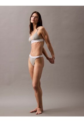 Bralette Multicolor Triangular De Canalé - Cotton Modal Stretch Calvin Klein