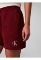 Pantalonetas Rojo De Felpa Francesa Con Logo Monograma Calvin Klein de Calvin Klein