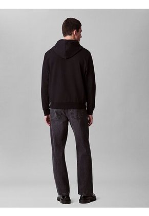 Buzo Negro Con Capota Calvin Klein