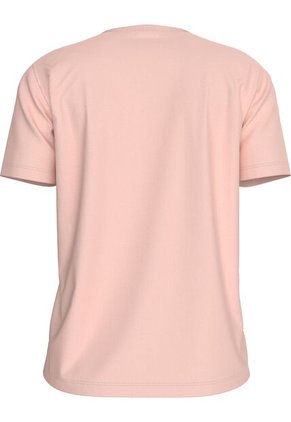 Camiseta Rosa De Algodón Con Logo De Archivo Calvin Klein