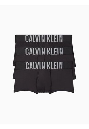 3 Pack De Boxer Negro Microfibra Low Rise Trunk Calvin Klein