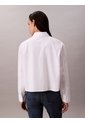 Camisa Blanca Solid Boxy Cropped Calvin Klein de Calvin Klein
