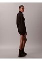 Vestido Negro Mini Con Etiqueta Tejida Calvin Klein de Calvin Klein