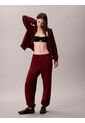 Jogger Rojo De Felpa Con Monograma Estampado Calvin Klein de Calvin Klein