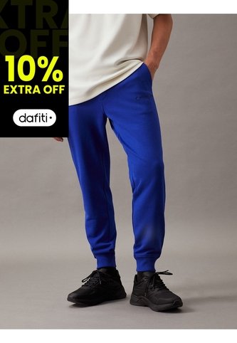 Pantalón Azul De Chándal De Felpa De Algodón Calvin Klein Calvin Klein