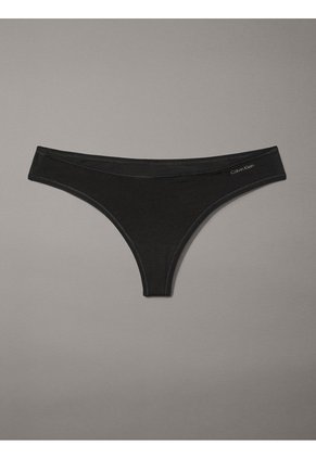 Tanga Negra De Talle Bajo - Ideal Cotton Calvin Klein