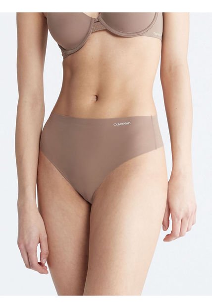 Pantie Chocolate Tipo Tanga Invisible De Cintura Alta Calvin Klein