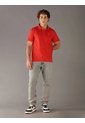 Polo Rojo Clásico Con Monograma Bordado Calvin Klein de Calvin Klein