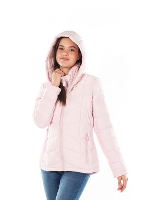 Chaqueta Manga Larga Con Cierre De Cremallera Y Bo Mujer Rojo