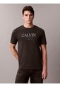 Camiseta Negra Con Gráfico De Logo Calvin Klein de Calvin Klein