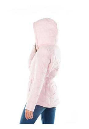 Chaqueta Manga Larga Con Cierre De Cremallera Y Bo Mujer Rojo