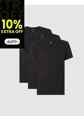Paquete De 3 Camisetas Negras Cuello V Para Hombre Calvin Klein Calvin Klein