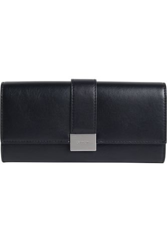 Billetera Negra Con Solapa Y Broche Magnético Calvin Klein Calvin Klein