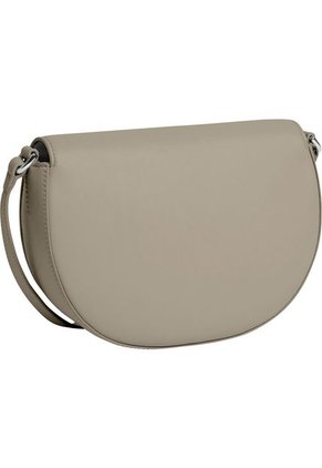 Bolso Beige Cruzado Con Broche Giratorio Calvin Klein