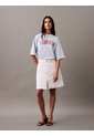 Camiseta Celeste Boxy Con Logotipo Calvin Klein de Calvin Klein